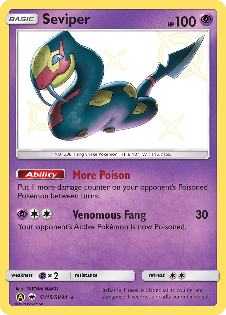 Seviper (SV15/SV94) [Sun & Moon: Hidden Fates - Shiny Vault] | Total Play