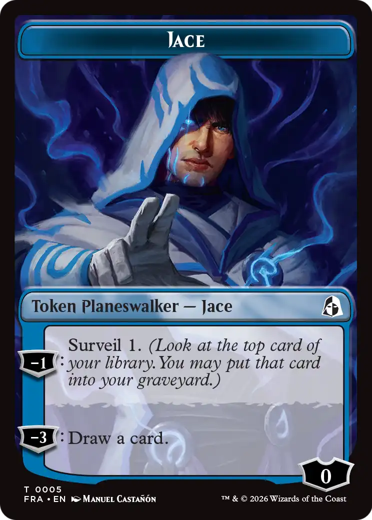 Illusion // Jace Double-Sided Token [Reality Fracture Tokens] | Total Play