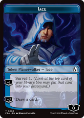 Spirit // Jace Double-Sided Token [Reality Fracture Commander Tokens] | Total Play
