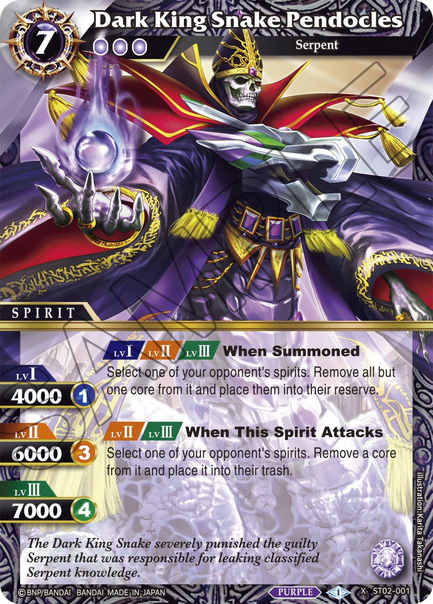 Dark King Snake Pendocles (ST02-001) [Starter Deck 02: Call of the Curse] | Total Play