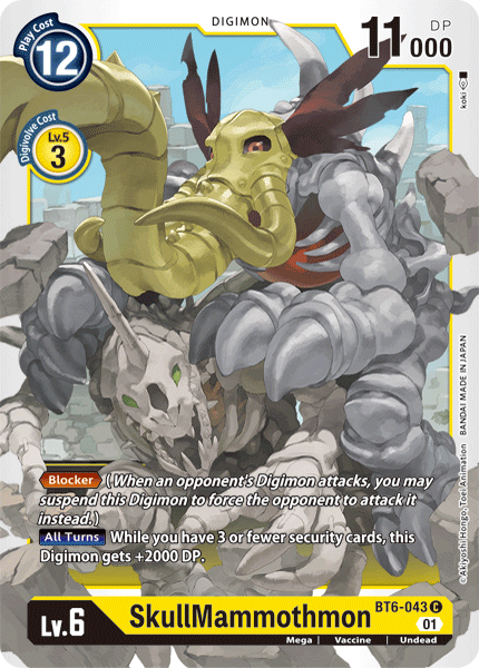 SkullMammothmon [BT6-043] [Double Diamond] | Total Play