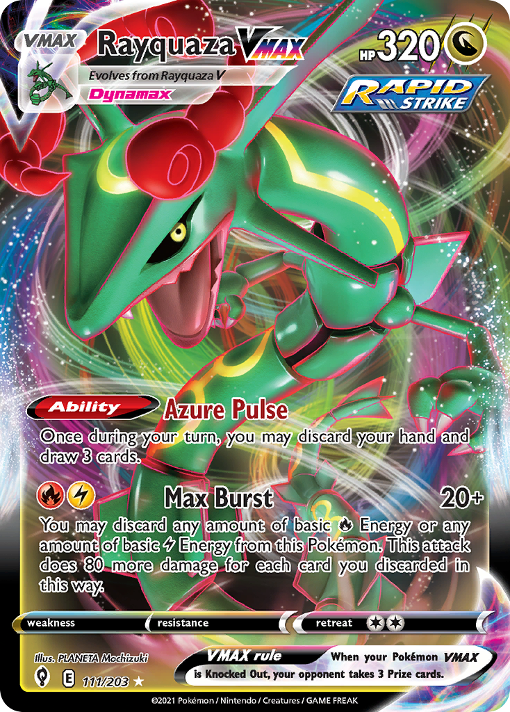 Rayquaza VMAX (111/203) (Jumbo Card) [Sword & Shield: Evolving Skies] | Total Play