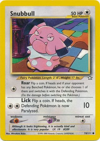 Snubbull (74/111) [Neo Genesis Unlimited] | Total Play
