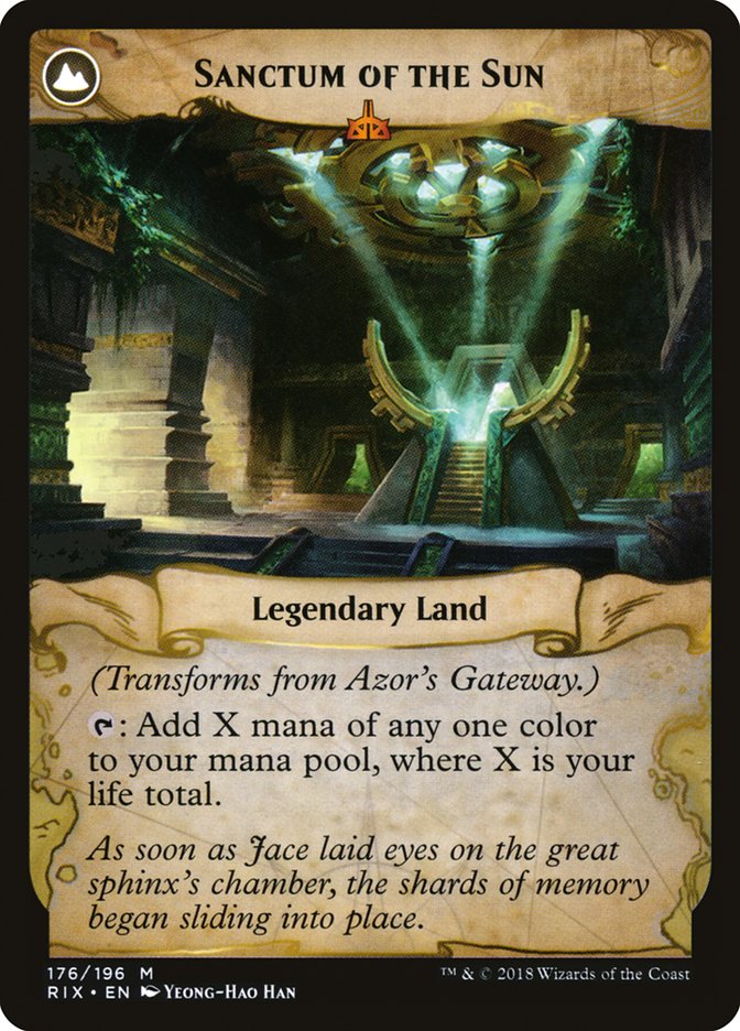 Azor's Gateway // Sanctum of the Sun [Rivals of Ixalan] | Total Play
