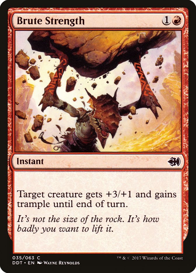Brute Strength [Duel Decks: Merfolk vs. Goblins] | Total Play