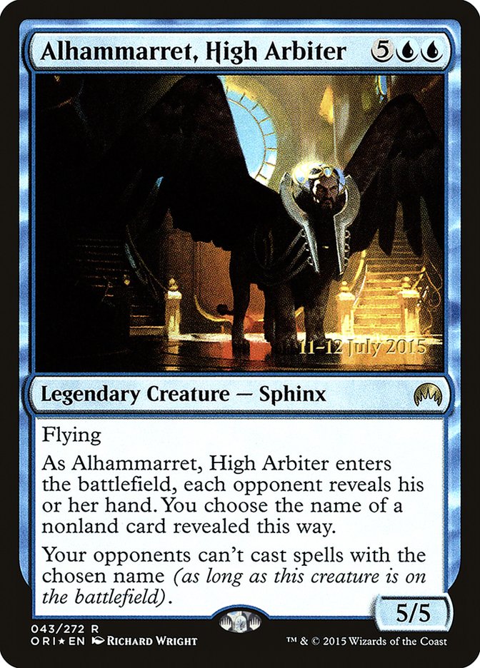 Alhammarret, High Arbiter [Magic Origins Prerelease Promos] | Total Play