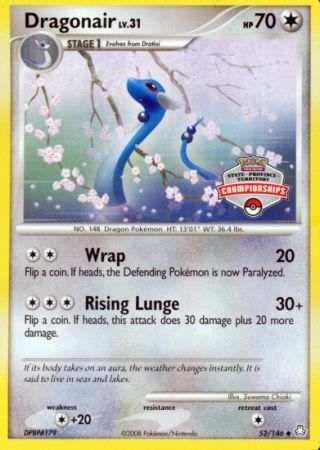 Dragonair (52/146) (State Province Territory Championship) [Diamond & Pearl: Legends Awakened] | Total Play