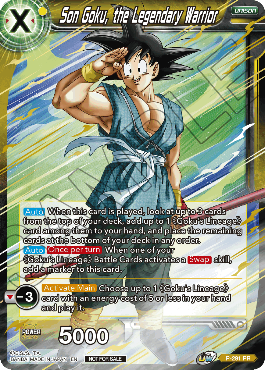 Son Goku, the Legendary Warrior (P-291) [Promotion Cards] | Total Play