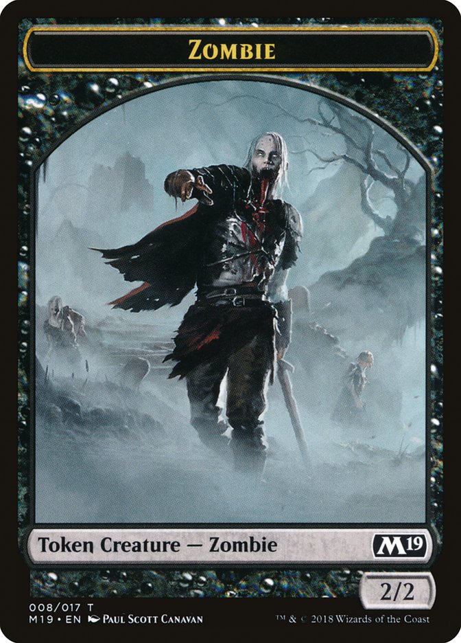 Zombie Token [Core Set 2019 Tokens] | Total Play