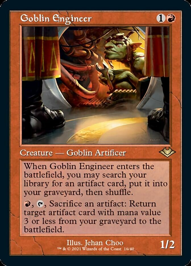 Goblin Engineer (Retro Foil Etched) [Modern Horizons] | Total Play