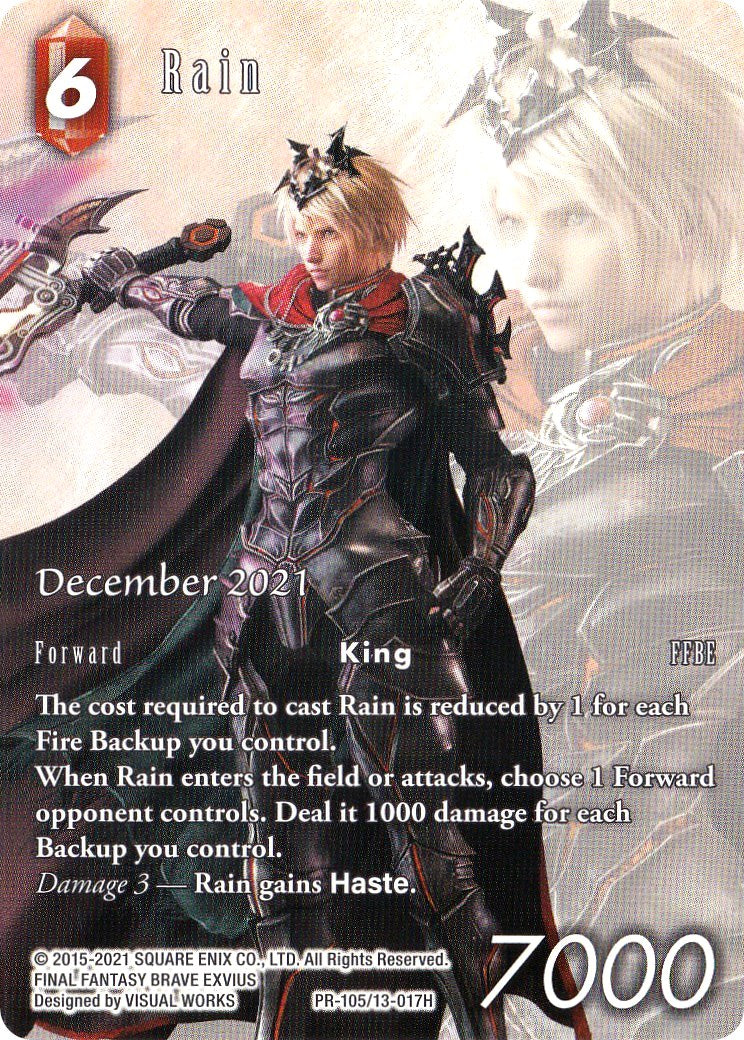 Rain (December 2021) [Opus XIII Promo Cards] | Total Play