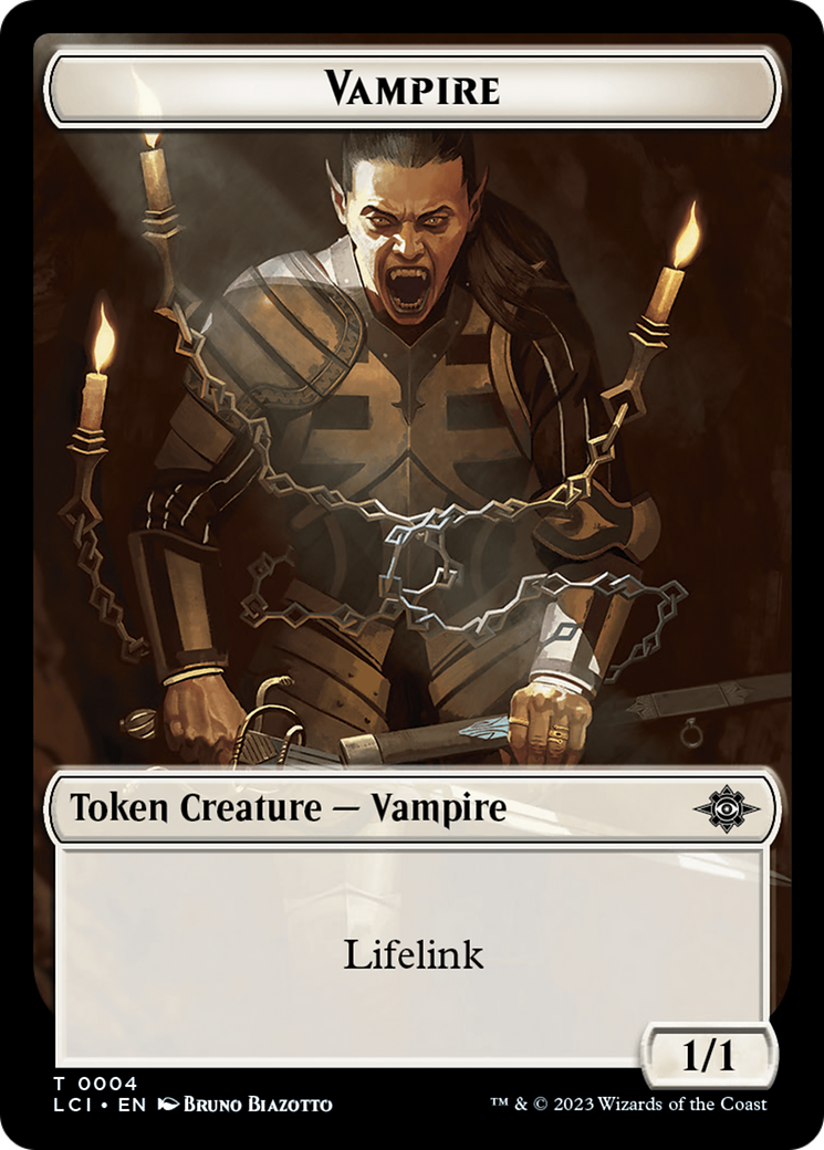 Blood // Vampire (0004) Double-Sided Token [The Lost Caverns of Ixalan Commander Tokens] | Total Play