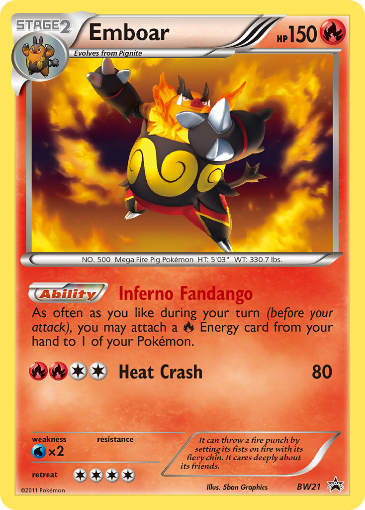 Emboar (BW21) [Black & White: Black Star Promos] | Total Play