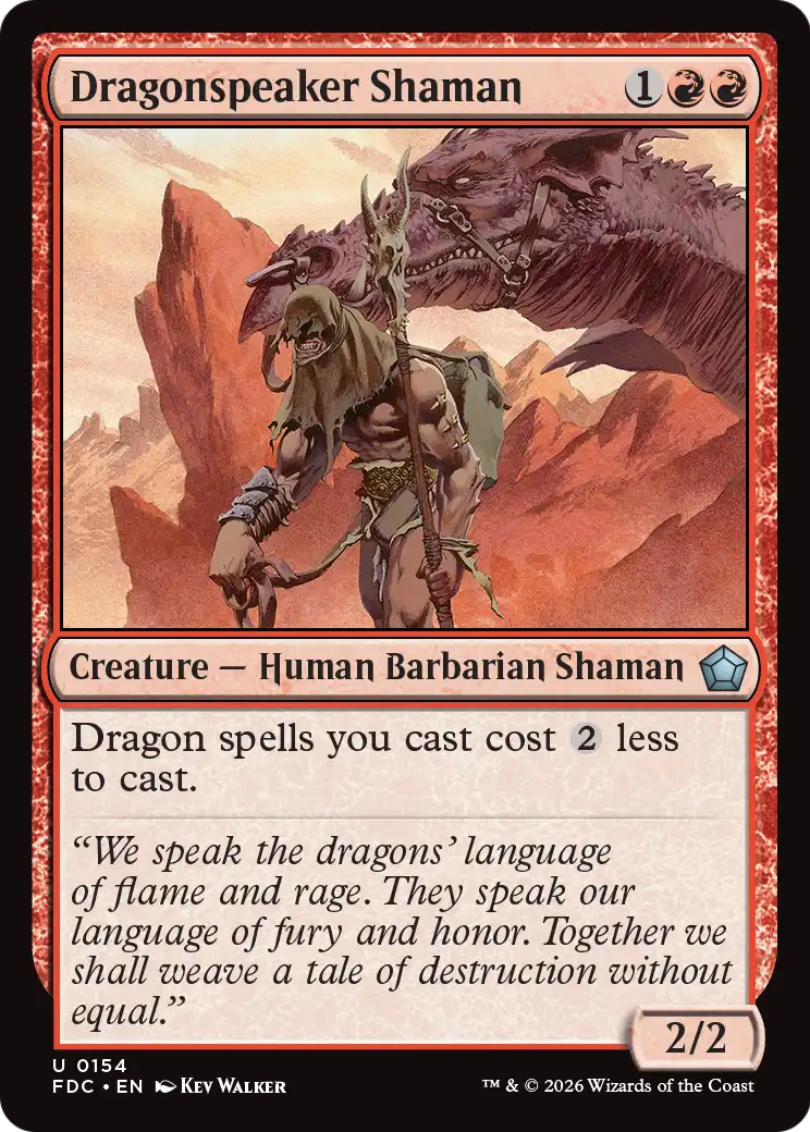 Dragonspeaker Shaman [Foundations Commander] | Total Play