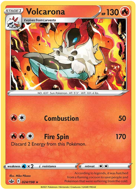 Volcarona (024/198) [Sword & Shield: Chilling Reign] | Total Play