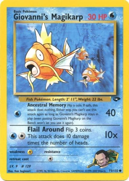 Giovanni's Magikarp (73/132) [Gym Challenge Unlimited] | Total Play