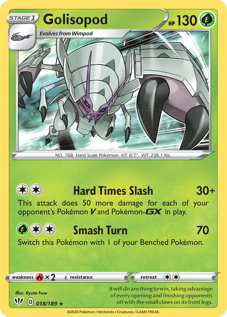 Golisopod (018/189) [Sword & Shield: Darkness Ablaze] | Total Play