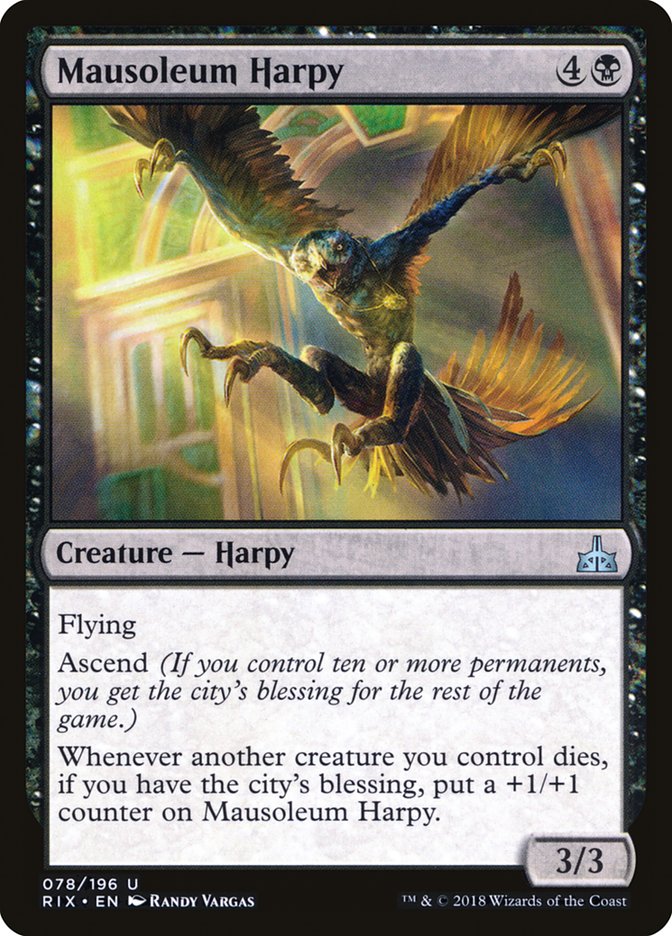 Mausoleum Harpy [Rivals of Ixalan] | Total Play