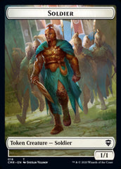 Cat // Soldier Double-Sided Token [Commander Legends Tokens] | Total Play