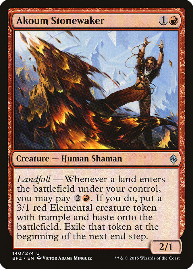 Akoum Stonewaker [Battle for Zendikar] | Total Play