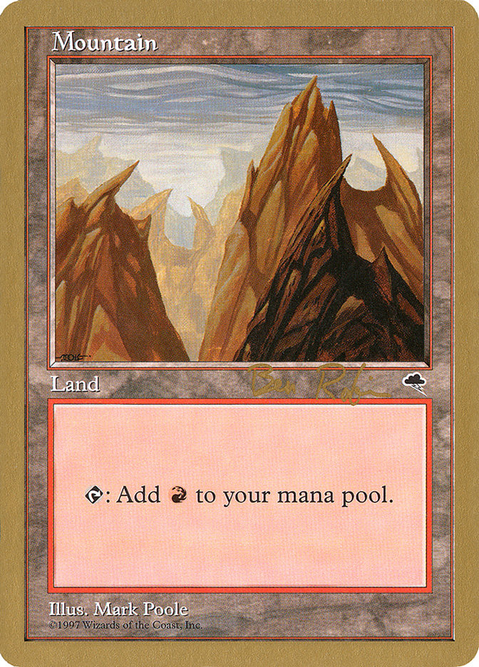 Mountain (br343) (Ben Rubin) [World Championship Decks 1998] | Total Play