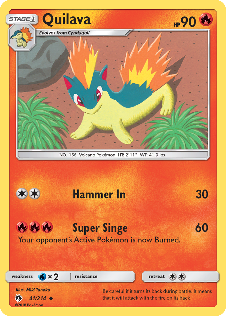 Quilava (41/214) [Sun & Moon: Lost Thunder] | Total Play