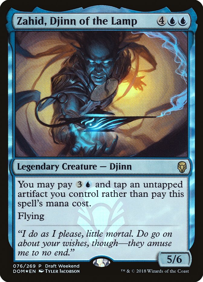Zahid, Djinn of the Lamp (Draft Weekend) [Dominaria Promos] | Total Play