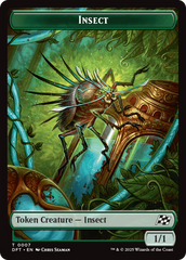 Insect // Elephant Double-Sided Token [Aetherdrift Tokens] | Total Play