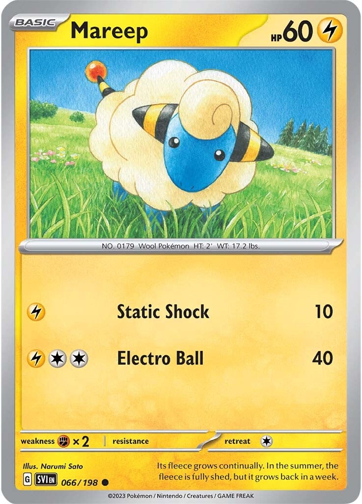 Mareep (066/198) [Scarlet & Violet: Base Set] | Total Play