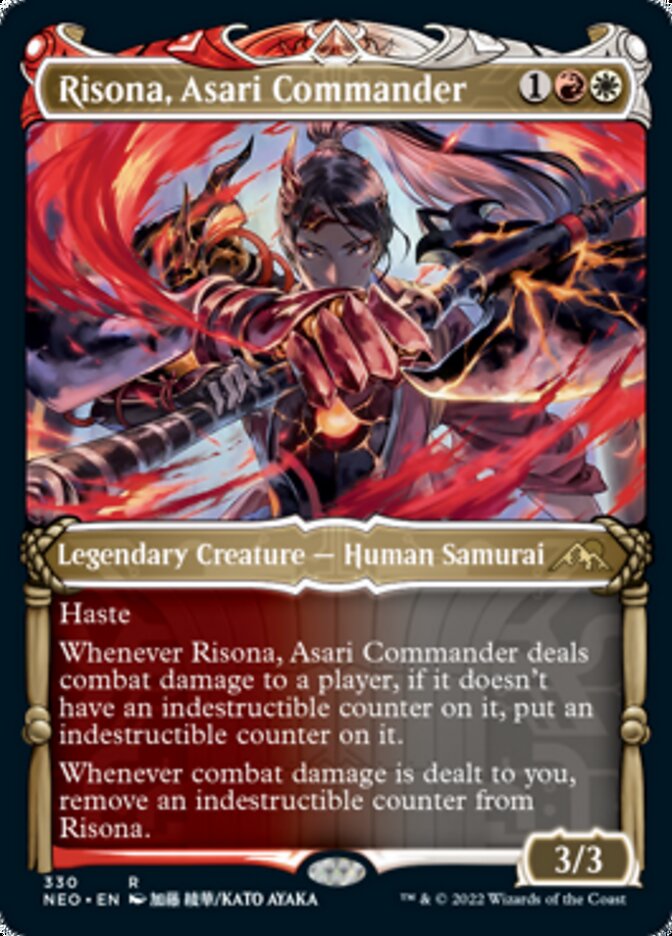 Risona, Asari Commander (Showcase Samurai) [Kamigawa: Neon Dynasty] | Total Play