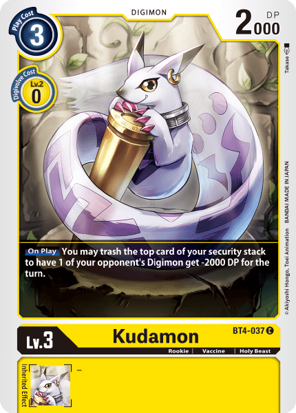 Kudamon [BT4-037] [Great Legend] | Total Play