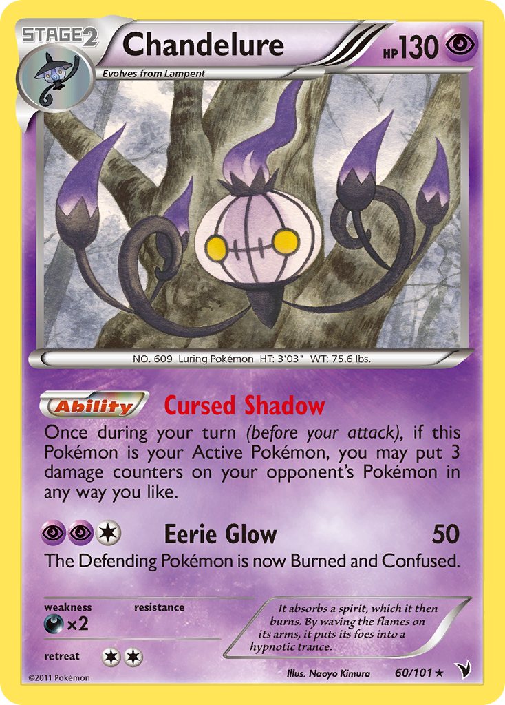Chandelure (60/101) [Black & White: Noble Victories] | Total Play