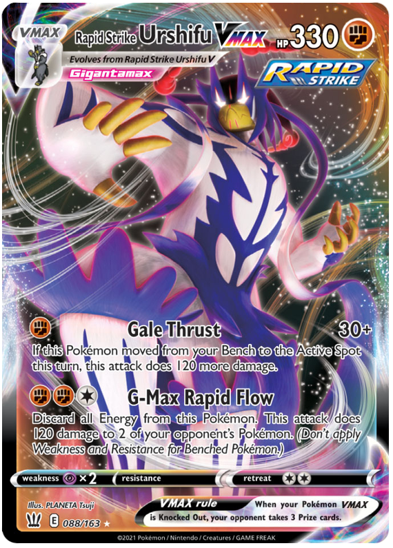 Rapid Strike Urshifu VMAX (088/163) (Jumbo Card) [Sword & Shield: Battle Styles] | Total Play