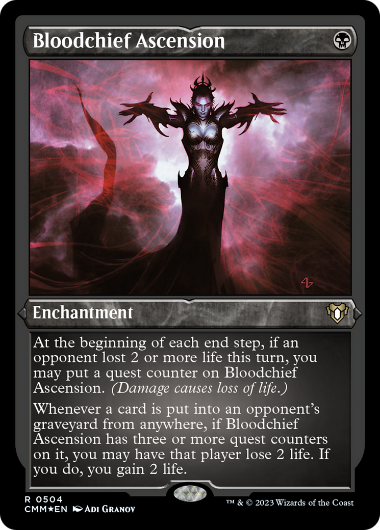 Bloodchief Ascension (Foil Etched) [Commander Masters] | Total Play