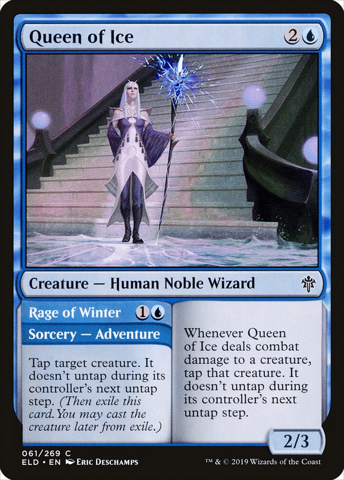 Queen of Ice // Rage of Winter [Throne of Eldraine] | Total Play