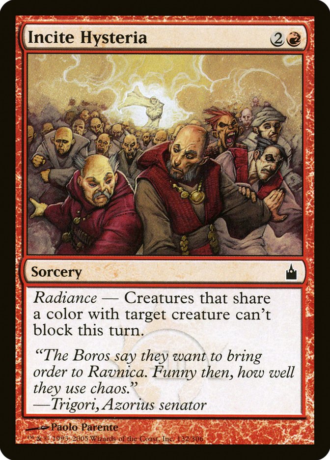 Incite Hysteria [Ravnica: City of Guilds] | Total Play
