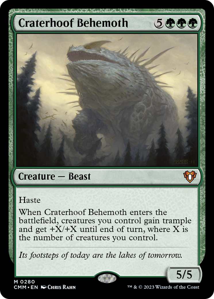 Craterhoof Behemoth [Commander Masters] | Total Play