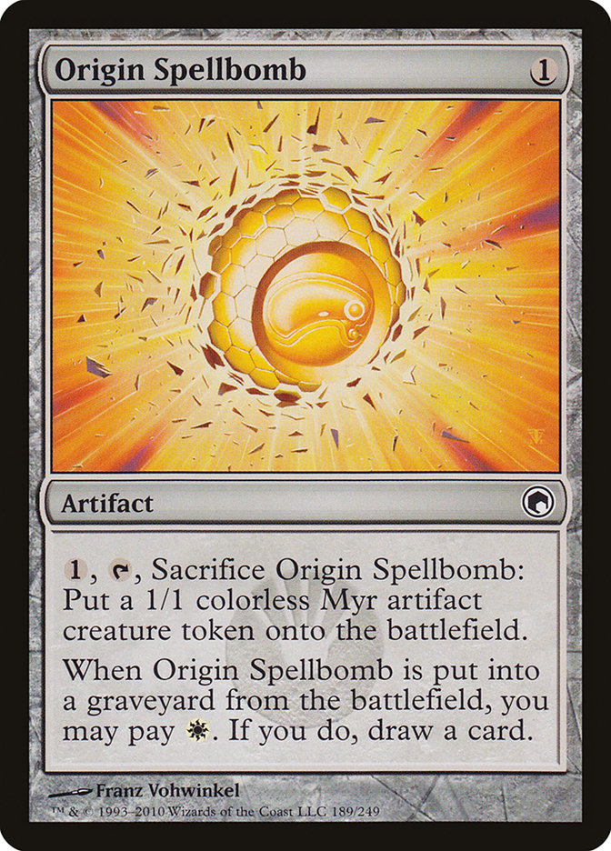 Origin Spellbomb [Scars of Mirrodin] | Total Play