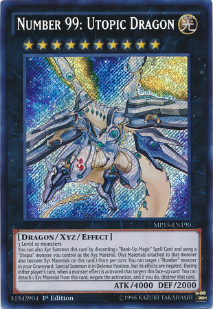 Number 99: Utopic Dragon [MP15-EN190] Secret Rare | Total Play