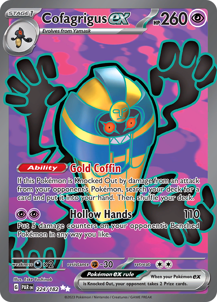 Cofagrigus ex (224/182) [Scarlet & Violet: Paradox Rift] | Total Play