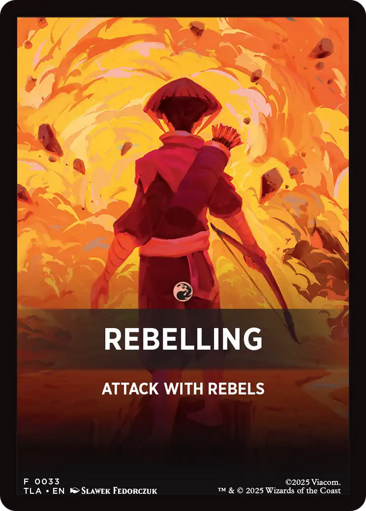 Rebelling Theme Card [Avatar: The Last Airbender Tokens] | Total Play