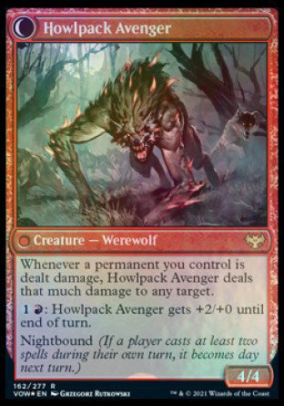 Ill-Tempered Loner // Howlpack Avenger [Innistrad: Crimson Vow Prerelease Promos] | Total Play