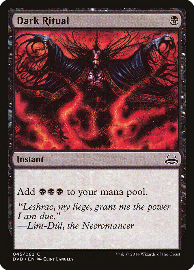 Dark Ritual (Divine vs. Demonic) [Duel Decks Anthology] | Total Play
