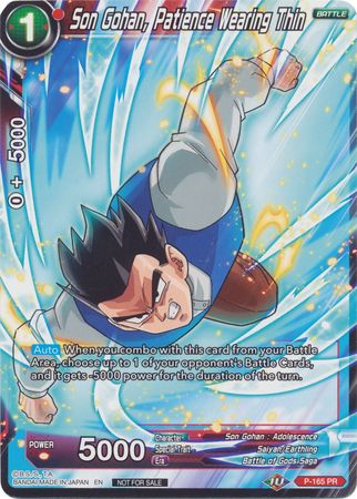 Son Gohan, Patience Wearing Thin (P-165) [Promotion Cards] | Total Play