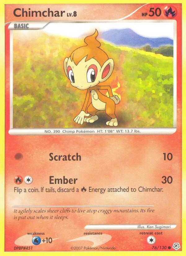 Chimchar (76/130) [Diamond & Pearl: Base Set] | Total Play