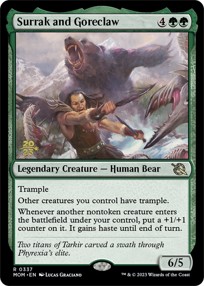 Surrak and Goreclaw [March of the Machine Prerelease Promos] | Total Play