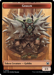 Goblin // Sliver Double-Sided Token [March of the Machine Commander Tokens] | Total Play