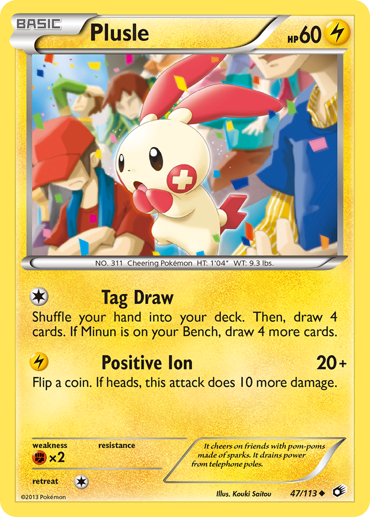 Plusle (47/113) [Black & White: Legendary Treasures] | Total Play