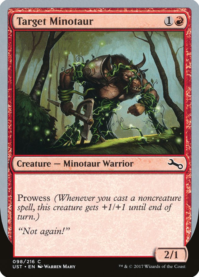 Target Minotaur (Vine Art) [Unstable] | Total Play
