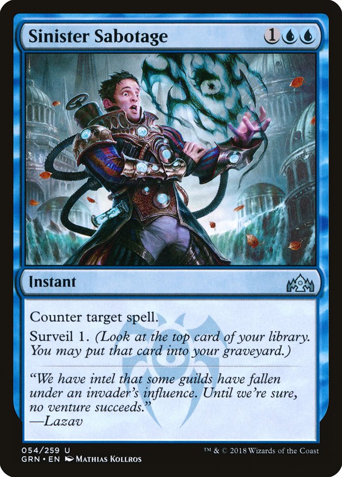 Sinister Sabotage [Guilds of Ravnica] | Total Play